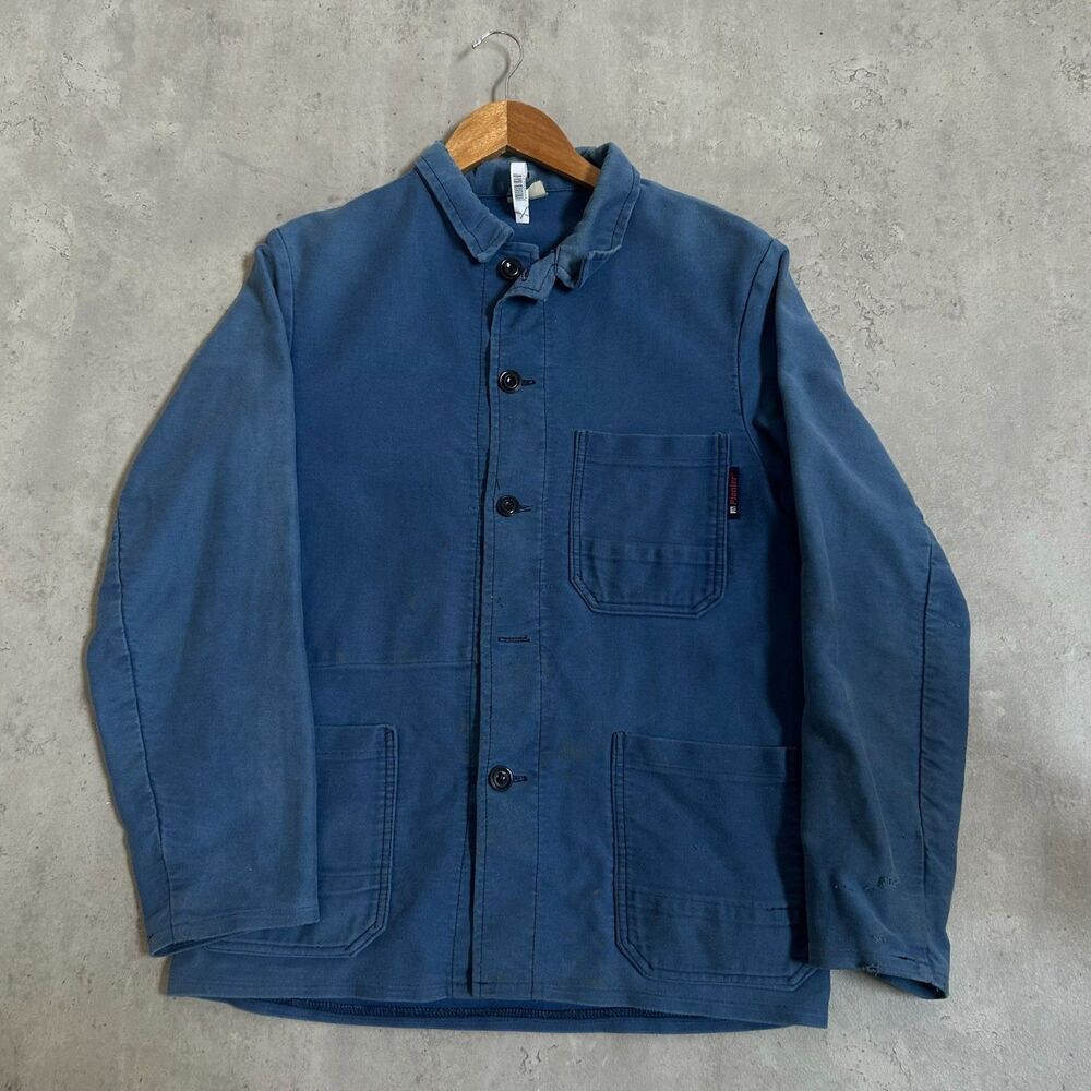 Pionier Blue Three Pocket Chore Jacket Button Front